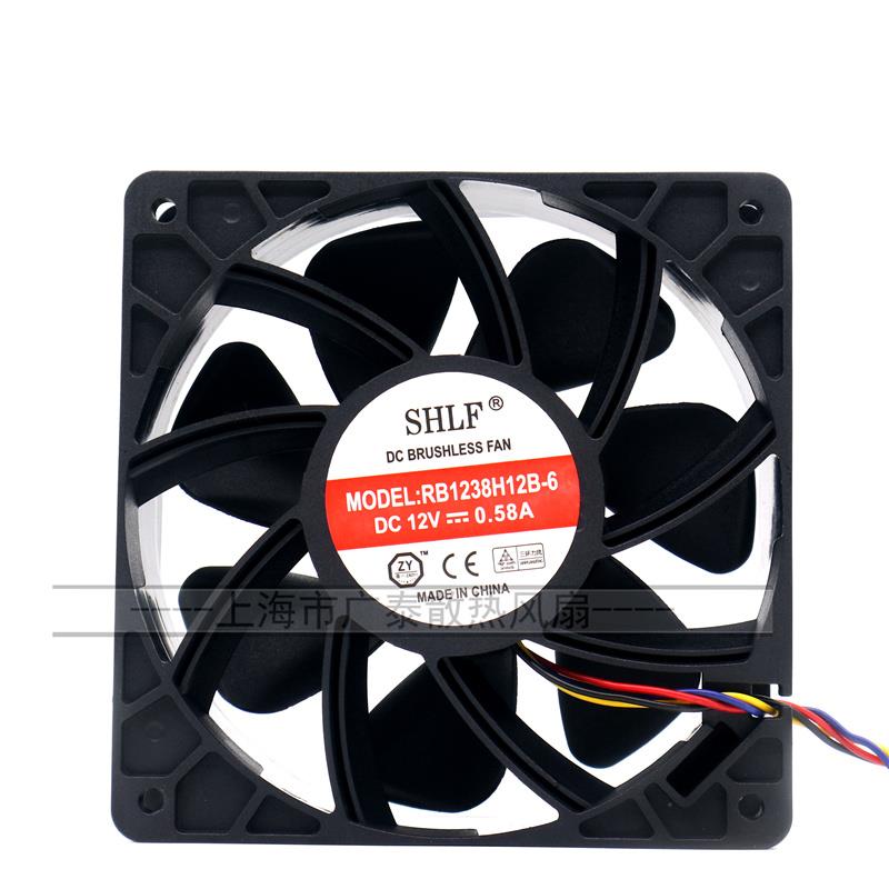 RB1238H12B-6 12v 0.58A 1.60A 电脑机箱 静音风扇 台湾SHLF