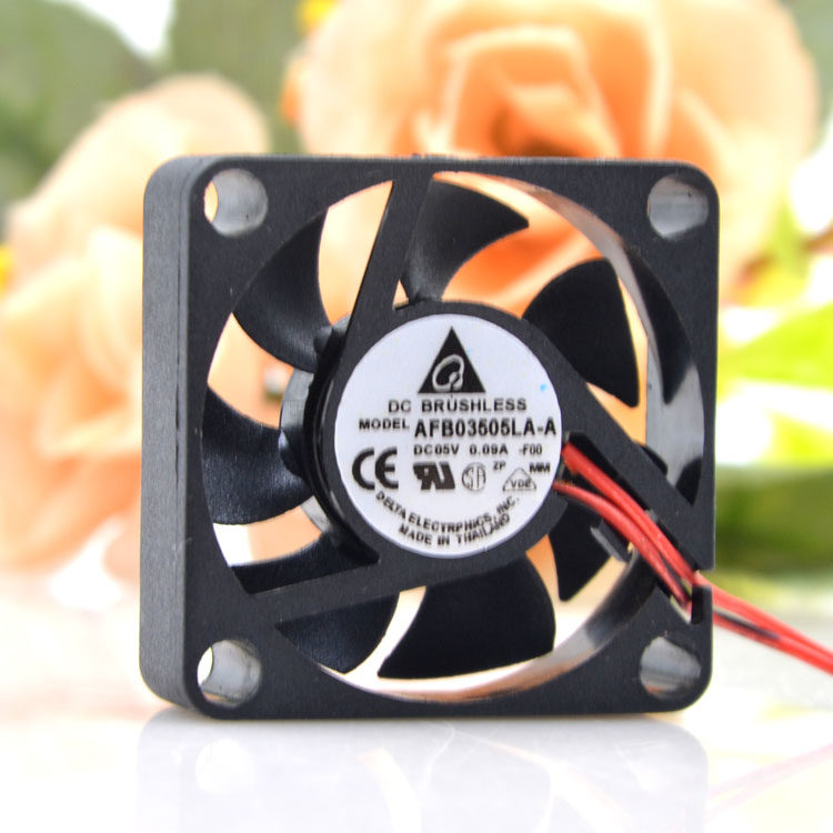 台达 AFB03505LA DC5V 0.09A 3510 静音硬盘盒散热风扇 3.5CM