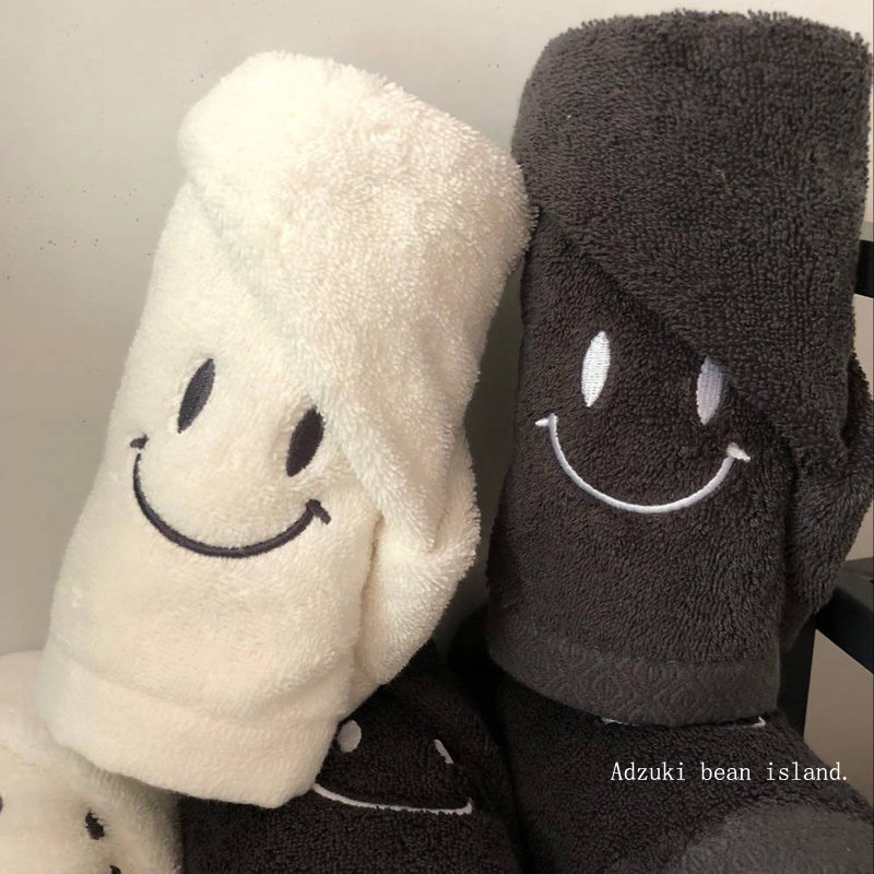 ins韩国情侣刺绣家用洗脸纯棉大毛巾 软软的芜敌可爱smile毛巾|msdalam kategori rumah Fabrik, tuala/tuala mandi/jubah mandi, tuala/tuala - dari Buy2taobao.com untuk memberikan perkhidmatan ejen Taobao profesional membeli