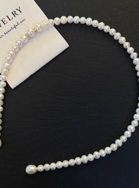 多种戴法经典小珍珠发饰精致长款