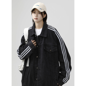 23新款情侣腰果花拼接牛仔夹克213-1 p90控108 精品做工jk18有货图片