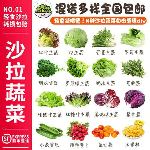 蔬菜沙拉食材新鲜蔬菜轻食沙拉菜