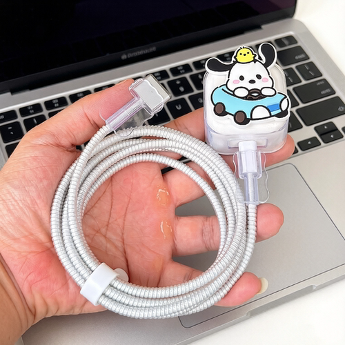 适用苹果MacBook Air 40W笔记本充电器壳70W数据线保护套35W绕绳