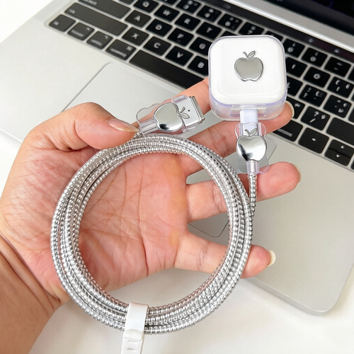 适用苹果MacBook Air M5 40W 70W充电器壳M4 35W数据线保护套绕绳