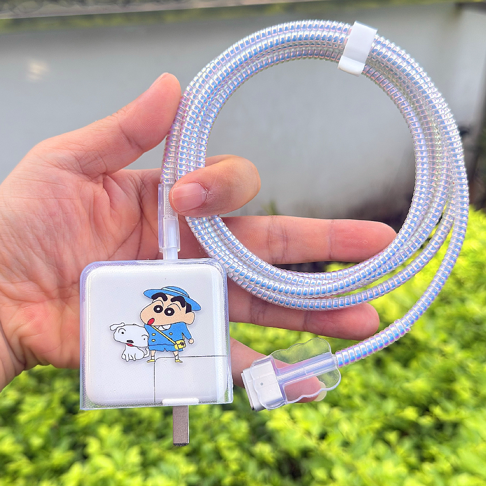适用苹果MacBook Air笔记本M2 M3 M4 30W 35W外壳数据线保护套绳