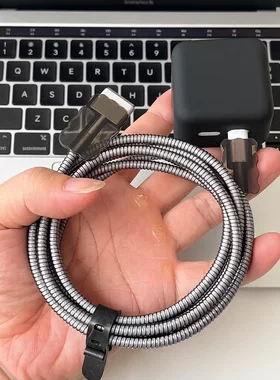 适用苹果MacBook Air M5 40W充电器壳MAC 2026款数据线保护套绕绳