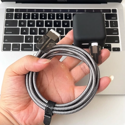 适用苹果MacBook Air M5 40W充电器壳MAC 2026款数据线保护套绕绳