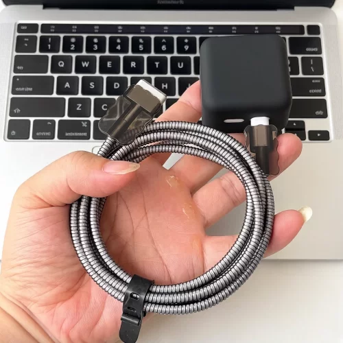 适用苹果MacBook Air M5 40W充电器壳MAC 2026款数据线保护套绕绳