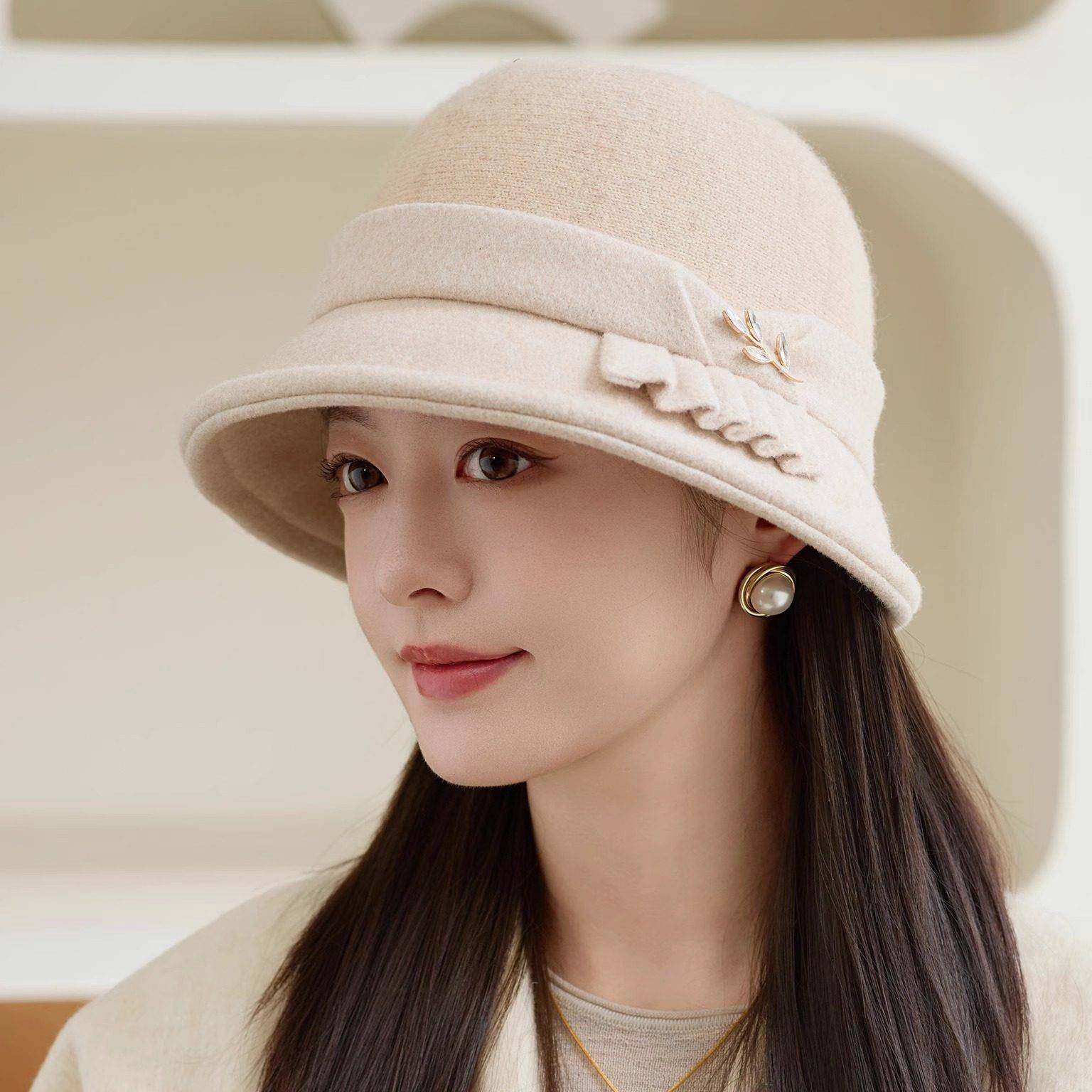 春季2026秋冬季新款渔夫帽女士优雅显脸小盆帽英伦洋气保暖0126u,服饰配件/皮带/帽子/围巾,帽子,淘宝优惠券,粉丝福利购,淘宝优惠卷