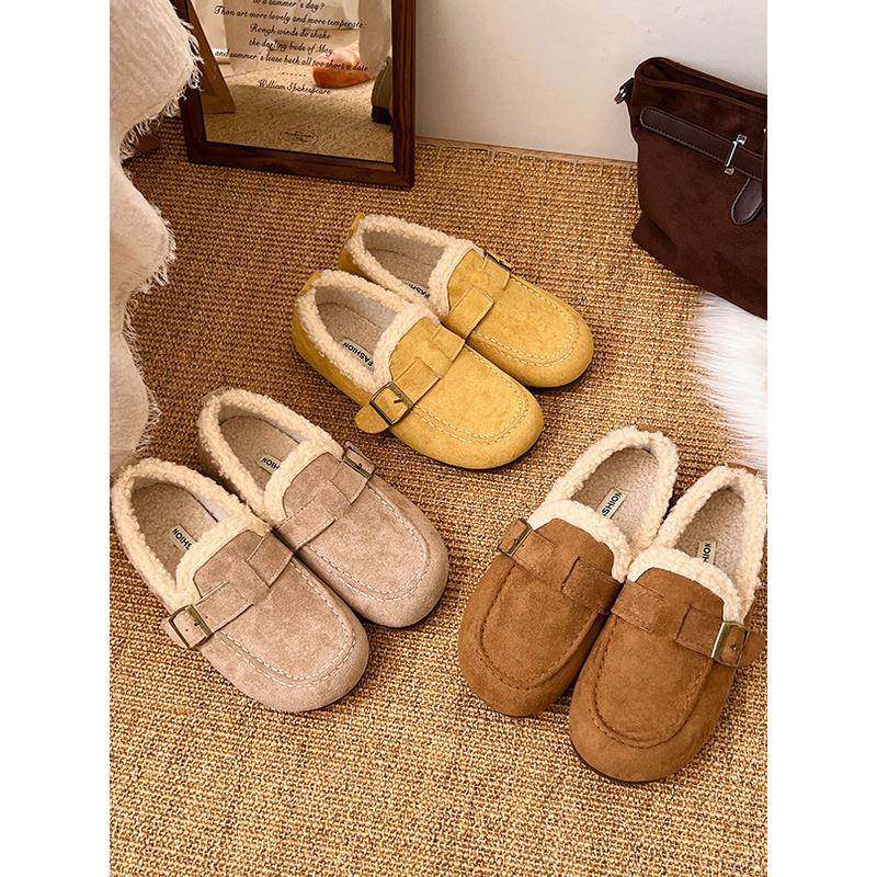 春季长毛绒勃肯鞋女士鞋2026新款秋冬美拉德单腿暖豆豆0125ud,女鞋,勃肯鞋/软木鞋,淘宝优惠券,粉丝福利购,淘宝优惠卷