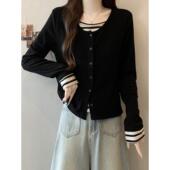 女打底衫 t恤大尺码 装 春季 遮肚子正肩长袖 内搭衣春胖妹妹显瘦0206k