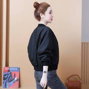 韩版 时尚 2024春新款 薄外套女夏外套女短款 棒球服新型面料夹0331k