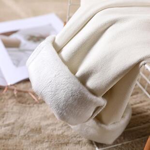 宽松显瘦高腰加厚保暖直筒哈伦老爹裤 女新款 1221u 加绒牛仔裤 冬季