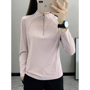 春新款 户外运动登山徒步T恤弹力健身跑步快干上0325e 速干衣女长袖