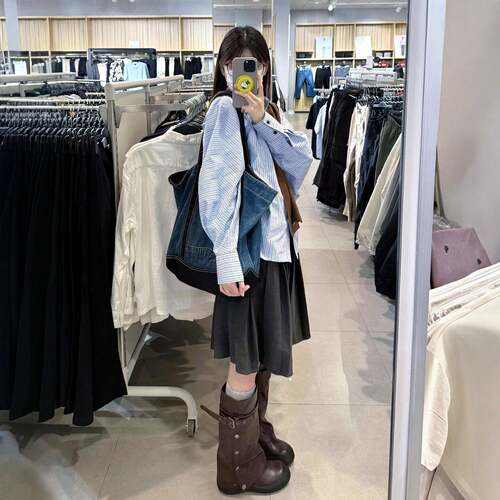女裤秋冬灰色毛呢五分中裙女冬加厚短裙大码胖梨形身材a字百0922e