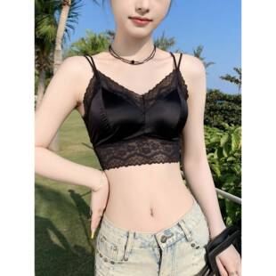 适合胸小的女性防下垂防暴露美背背心一件式胸罩无415r