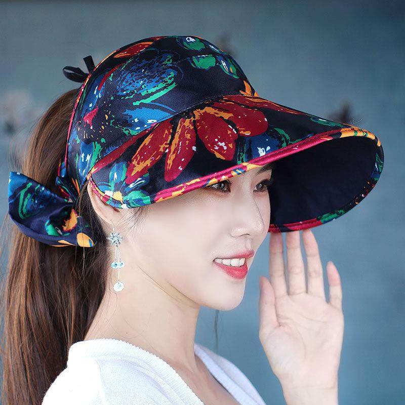 夏季新时尚花包空礼帽与蝴蝶结和马尾防晒太阳帽布帽0119e,服饰配件/皮带/帽子/围巾,帽子,淘宝优惠券,粉丝福利购,淘宝优惠卷