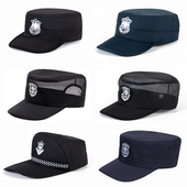 保安作训帽黑色战训便帽作战特训练帽子安保夏季 网帽鸭舌帽可调节