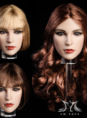 现货 YMTOYS 梦 1/6 女兵人偶头雕 YMT011 适合PHICEN包胶女素体