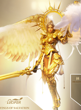 现货 路西法 1/6 拯救之翼 拉斐尔 LXF2310 可动包胶女兵人偶