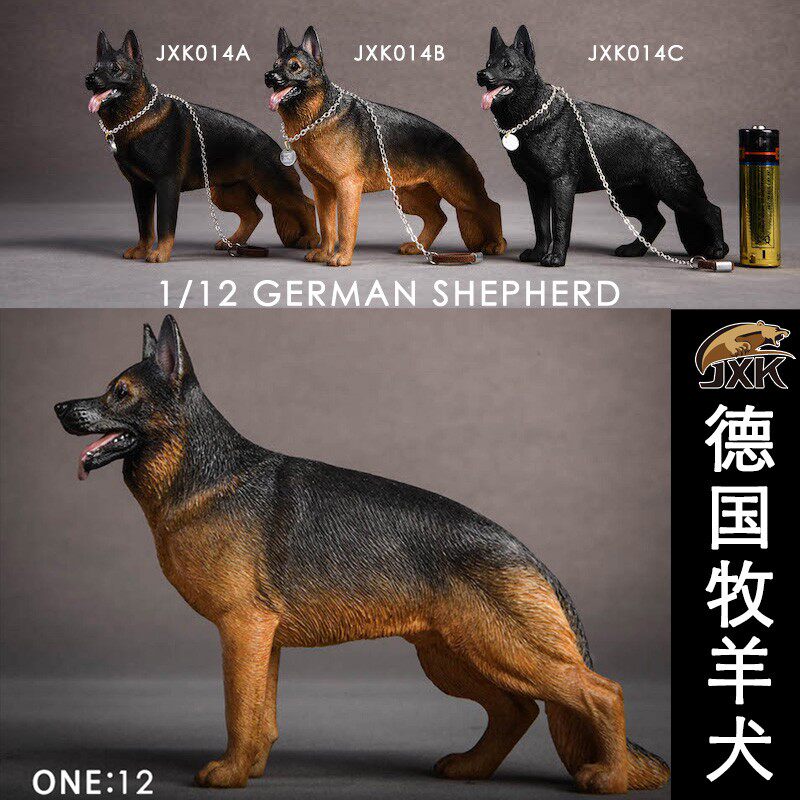 现货兵人jxk德国牧羊犬1/12