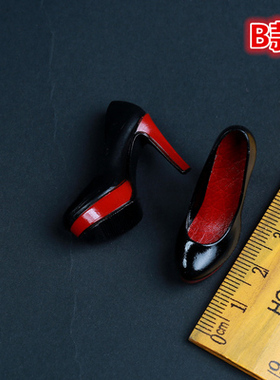 现货4皇冠 1/6 女装 黑色 高跟鞋 哑光皮鞋 支持KUMIK PHICEN TTL