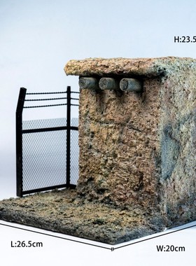 接单 MMMTOYS 战壕哨站 M2519 场景地台 适配12寸可动兵人