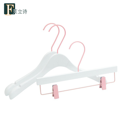 芙立诗实木白色衣架木质女装大衣衣撑服装婚纱店定制衣挂韩式衣架