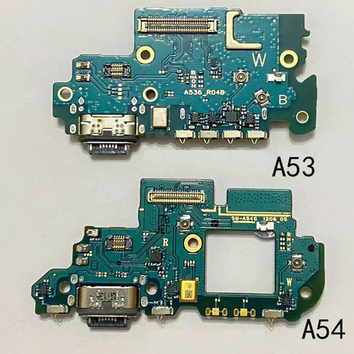 创恒易尾插适用于三星A52充电排线 A53 A54送话器小板SUB识别接口