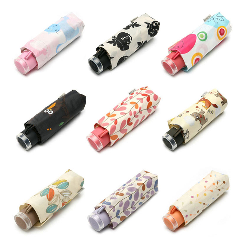 vogue五折晴雨两用网红心小短伞