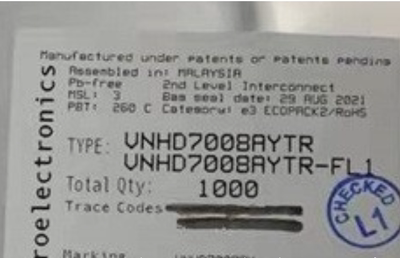 原装 假一赔十 VNHD7008AYTR VNHD7008AY SSOP-36 功率点火控制器