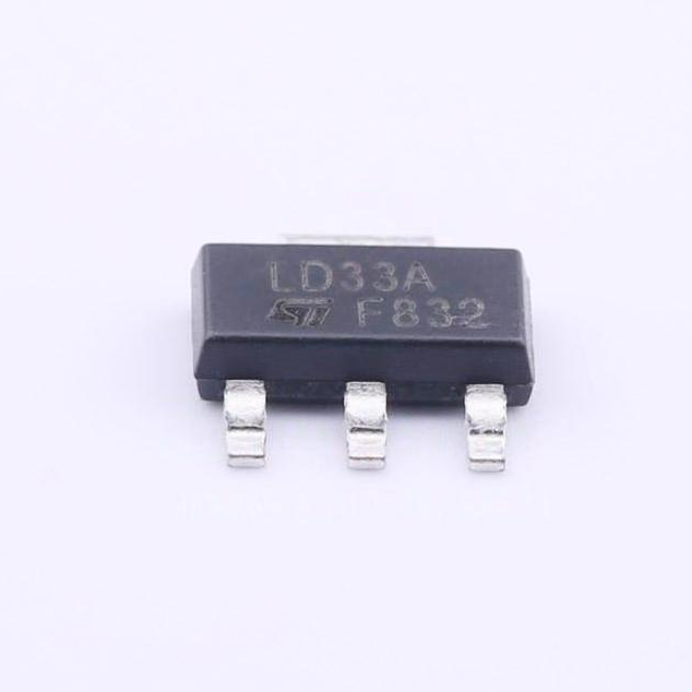 原装 假一赔十 LD1117AS33TR SOT-223 丝印LD33A 线性稳压器芯片