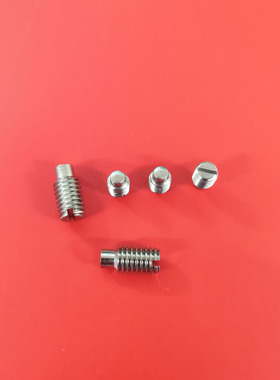 SUS303 304不锈钢M2M3M4M5一字柱端紧定止付机米螺丝GB75顶丝现货