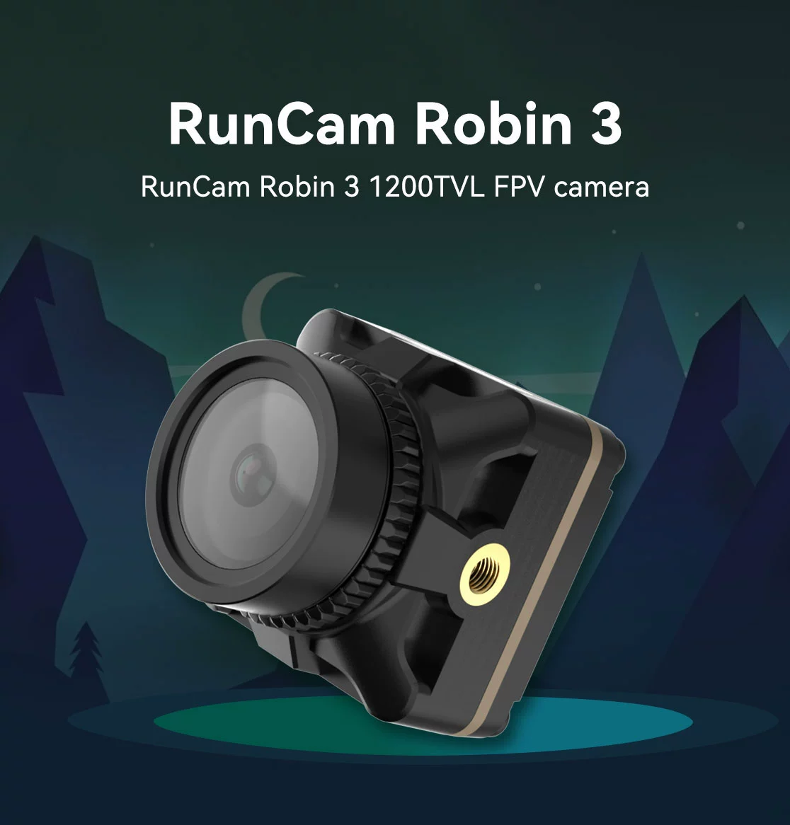 RunCam Robin 3 1200TVL 航模穿越机FPV 摄像头 19MM 4：3 玩具/童车/益智/积木/模型 遥控飞机零配件 原图主图