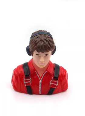 航模固定翼象真机飞机仿真1/6 大号帅男飞行员头像公仔座舱配件