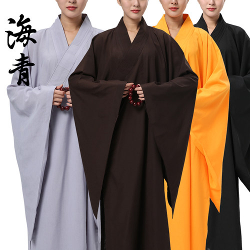 台湾麻海青居士男女款透气不透明