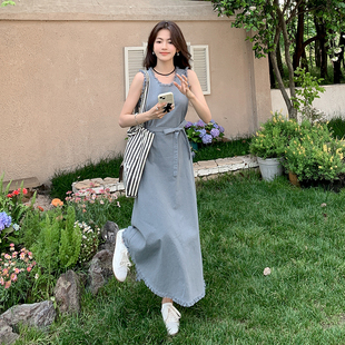 法式 无袖 现货首发2024夏季 K178 C329 P125 背心长裙2C112 新款