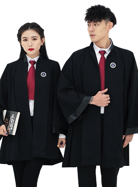 男女款徽章领带律师袍