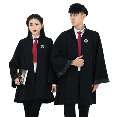 男女款徽章领带律师袍