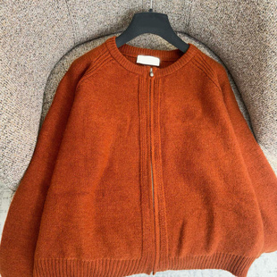 暖冬焦糖棕拉链开衫 25秋冬新款 简约时尚