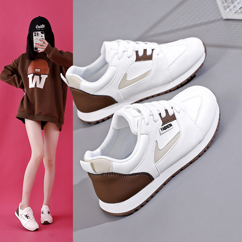 爆款阿甘鞋女2025新款轻便防滑学生运动小白鞋软底跑步板鞋L902
