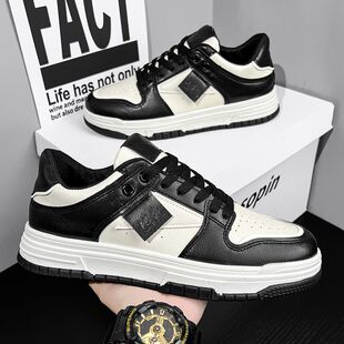 2024新款夏季透气休闲男鞋韩版潮流百搭ins潮鞋运动板鞋学生鞋子