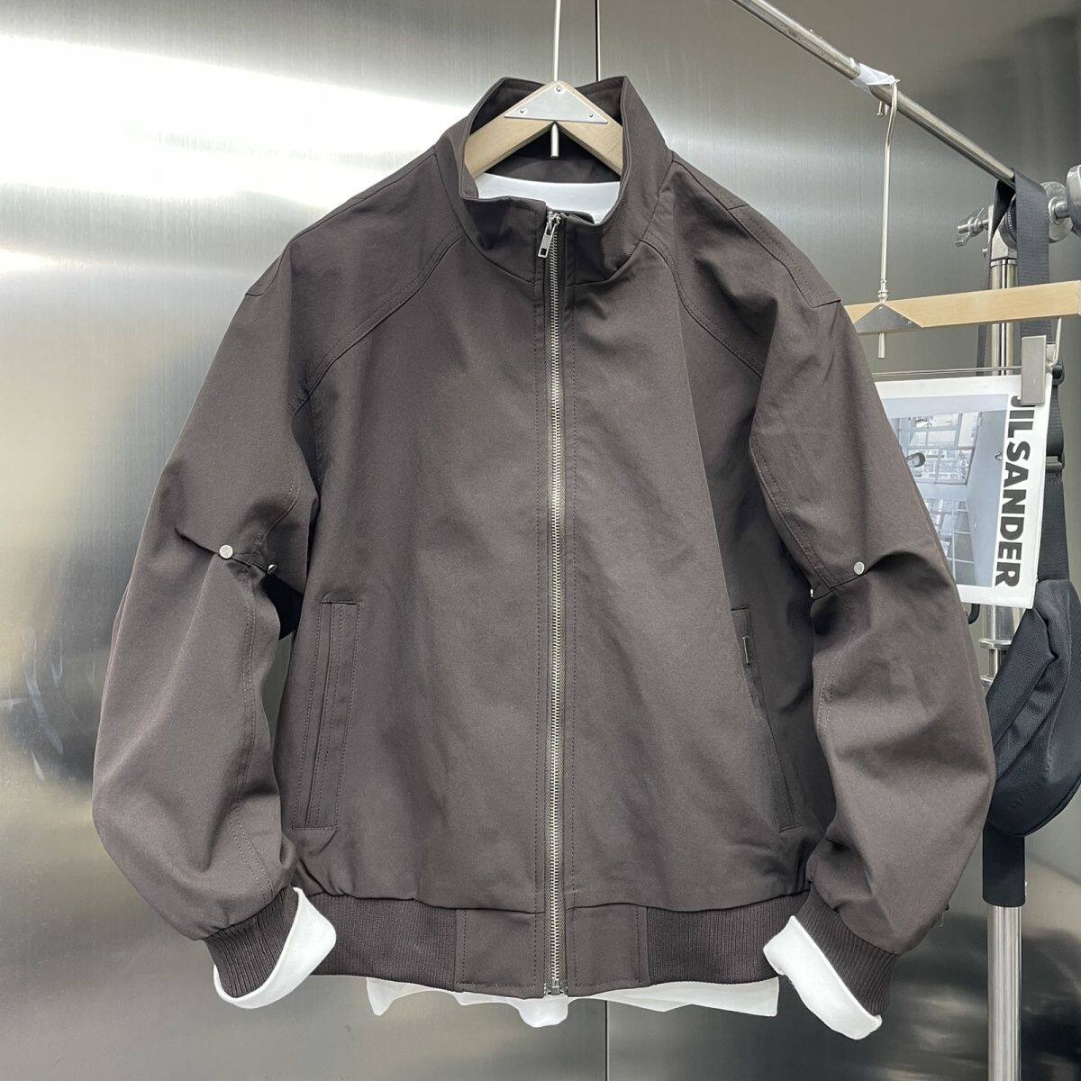 2026新款立领夹克男款春季潮牌痞帅外套男简约时尚休闲潮流上衣