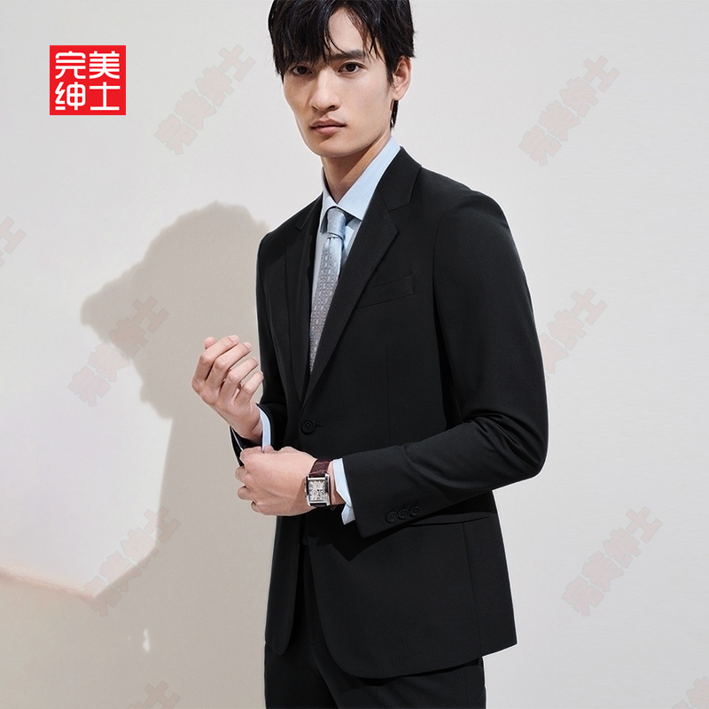 升级款西装男士商务正装职业装外套休闲大码春秋款韩版修身西服男