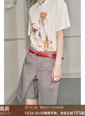 【清仓特惠】DIDDI MODA显瘦气质短裤设计感女小众外穿百搭短裤