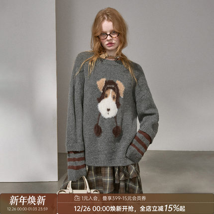 DIDDIMODA 小狗毛衣/亲亲熊毛衣/半裙