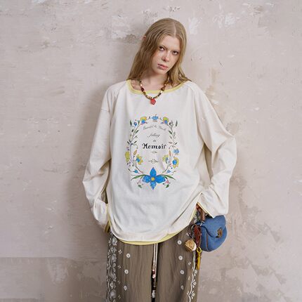 DIDDIMODA 花环T恤/牛仔T恤/牛仔裤