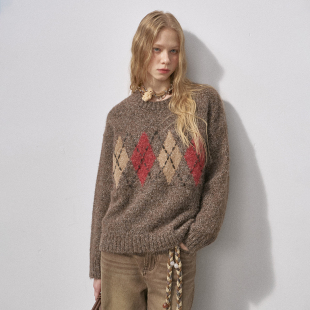 所有女生 菱格毛衣 衣橱直播间 菱格针织衫 长裤 DIDDIMODA