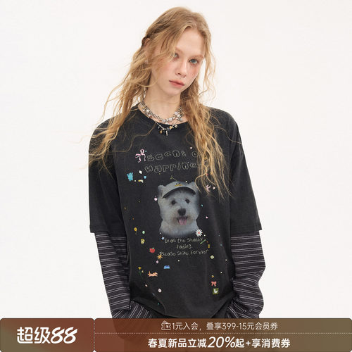 DIDDIMODA斜肩蝴蝶结一字肩上衣