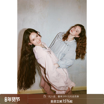 DIDDI MODA甜酷蕾丝运动户外套装机能工装外套直筒半身裙两件套